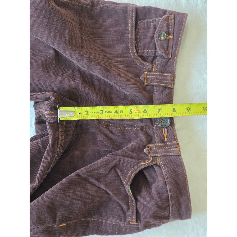 Christopher Blue Brown Corduroy Straight Leg Pants Size 6 Stretch‎ Flap Pockets - Picture 4 of 6